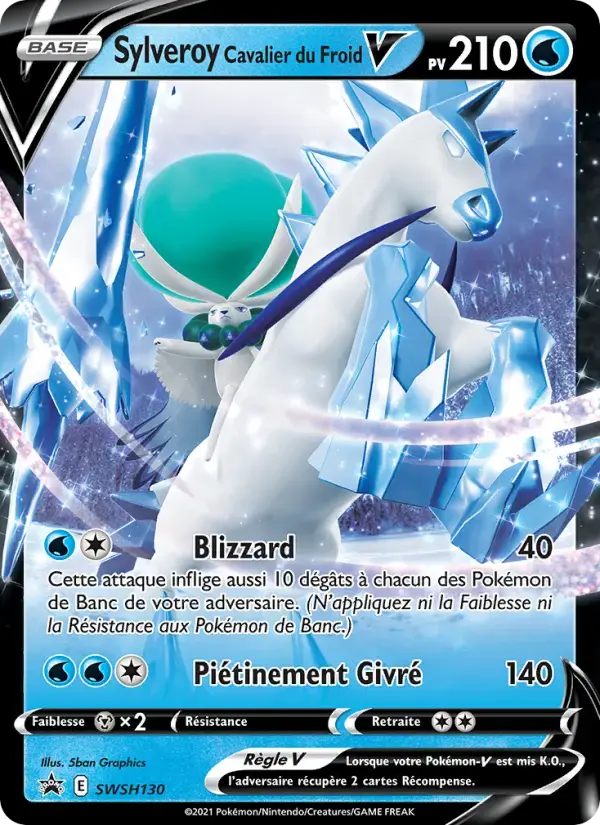 Carte Pokémon Sylveroy Cavalier du Froid V #SWSH130 — Promos Épée et Bouclier