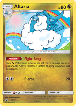 Carte Pokémon Altaria #40 — Majesté des Dragons