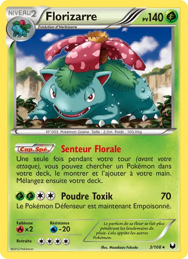 Carte Pokémon Florizarre #3 — Explorateurs Obscurs