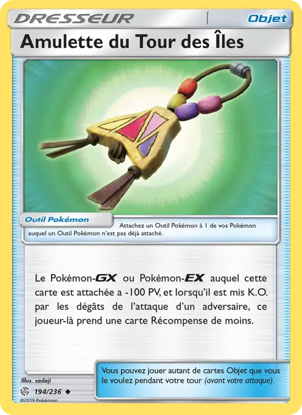Carte Pokémon Amulette du Tour des Îles #194 — Éclipse Cosmique