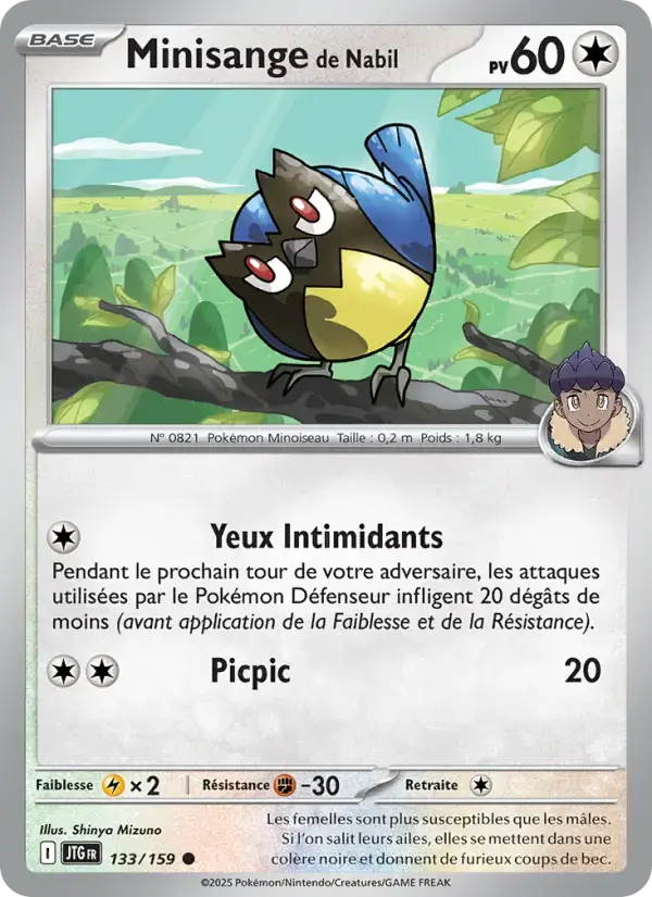 Carte Pokémon Minisange de Nabil #133 — Aventures Ensemble
