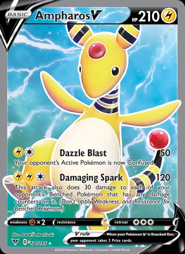 Ampharos V #171 — Vivid Voltage