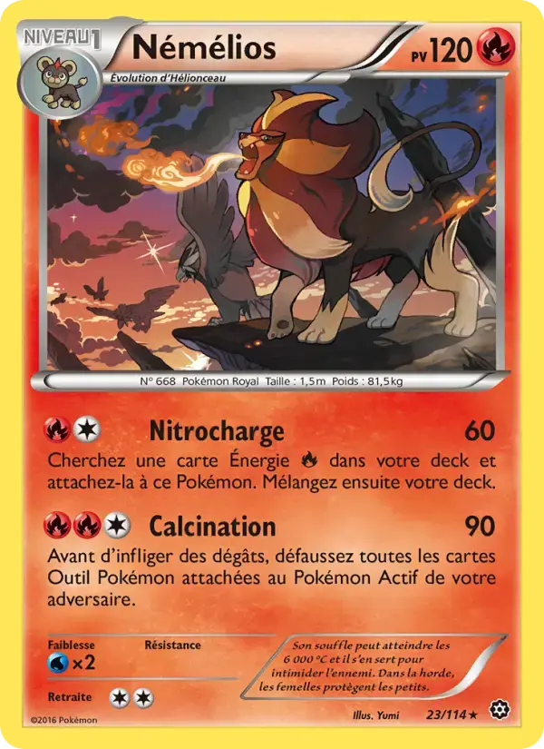 Carte Pokémon Némélios #23 — Offensive Vapeur