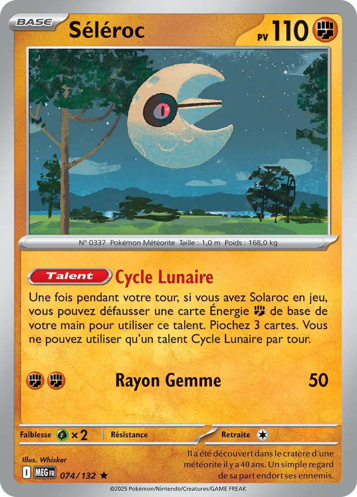 Carte Pokémon Séléroc #74 — Méga-Évolution