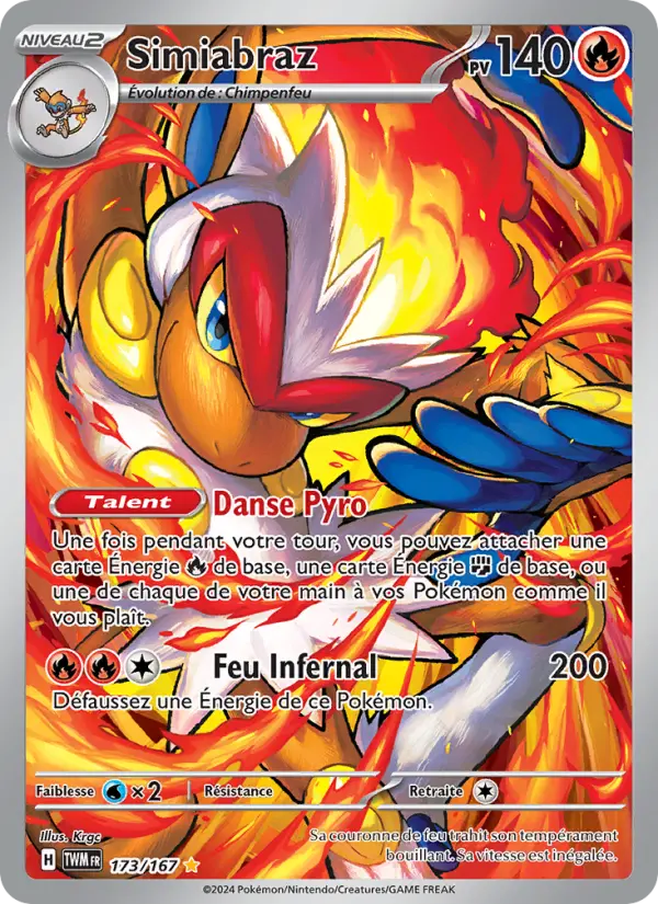 Carte Pokémon Simiabraz #173 — Mascarade Crépusculaire