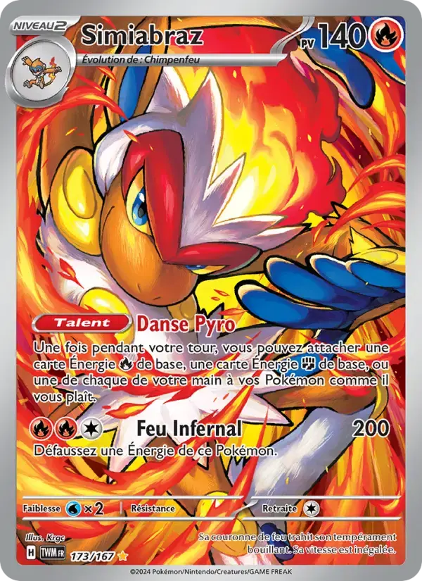 Carte Pokémon Simiabraz #173 — Mascarade Crépusculaire