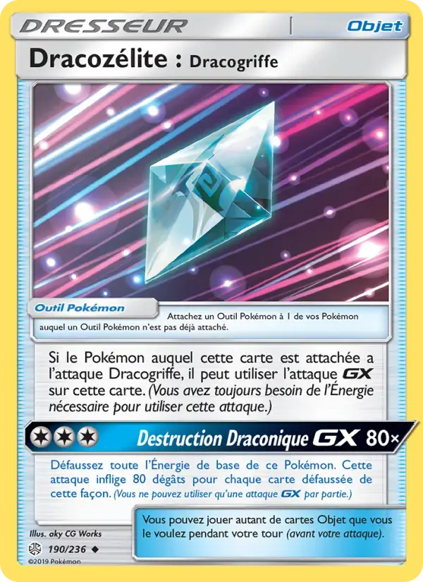 Carte Pokémon Dracozélite : Dracogriffe #190 — Éclipse Cosmique