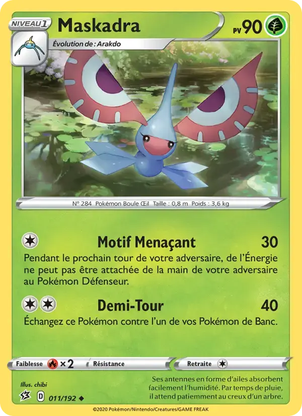 Carte Pokémon Maskadra #11 — Clash des Rebelles
