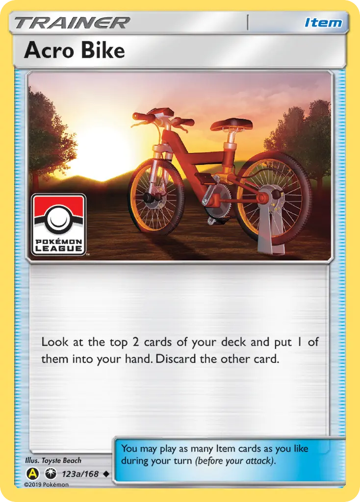 Carte Pokémon Acro Bike #123a — Tempête Céleste