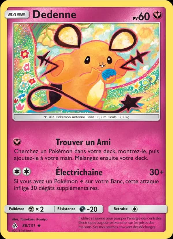 Carte Pokémon Dedenne #88 — Lumière Interdite