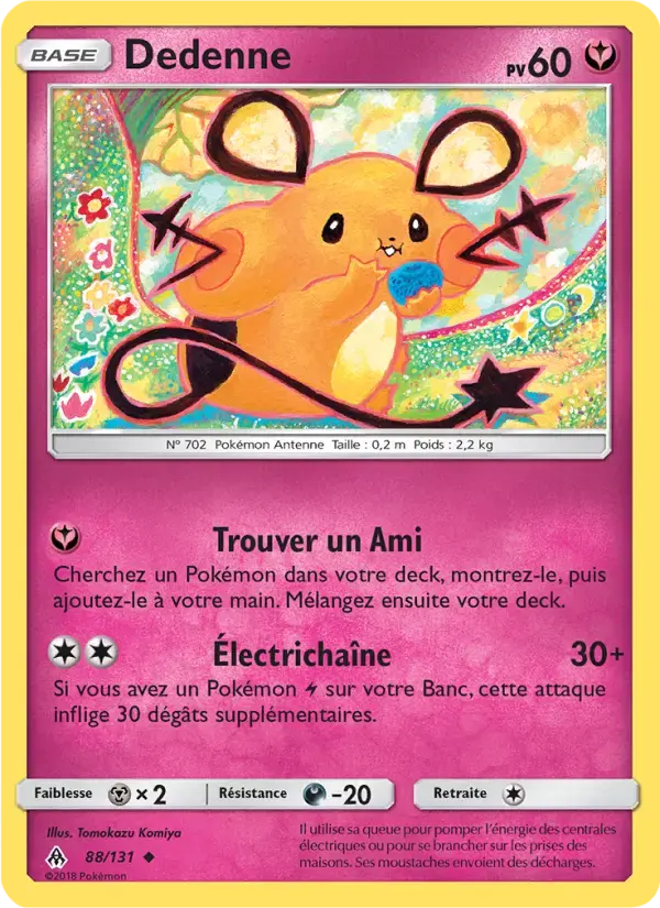 Carte Pokémon Dedenne #88 — Lumière Interdite