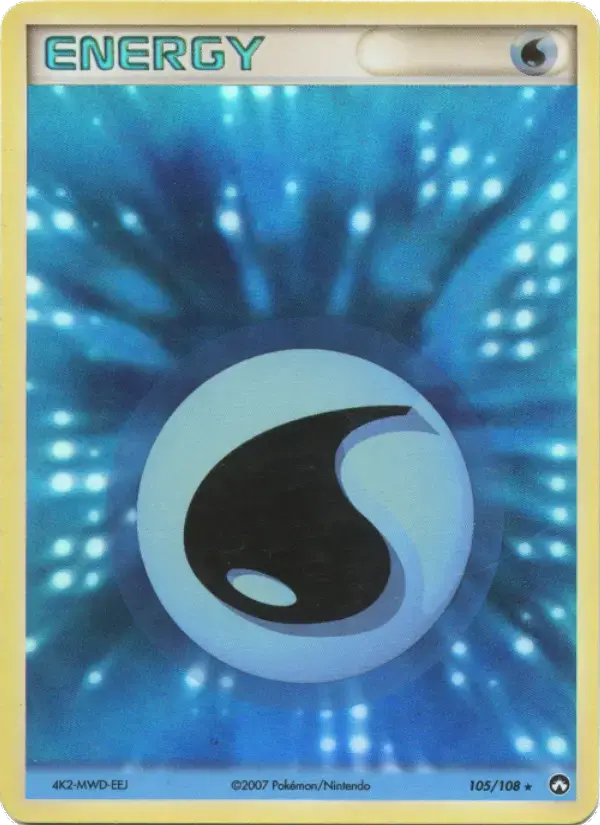 Carte Pokémon Énergie Eau #105 — Gardiens du Pouvoir