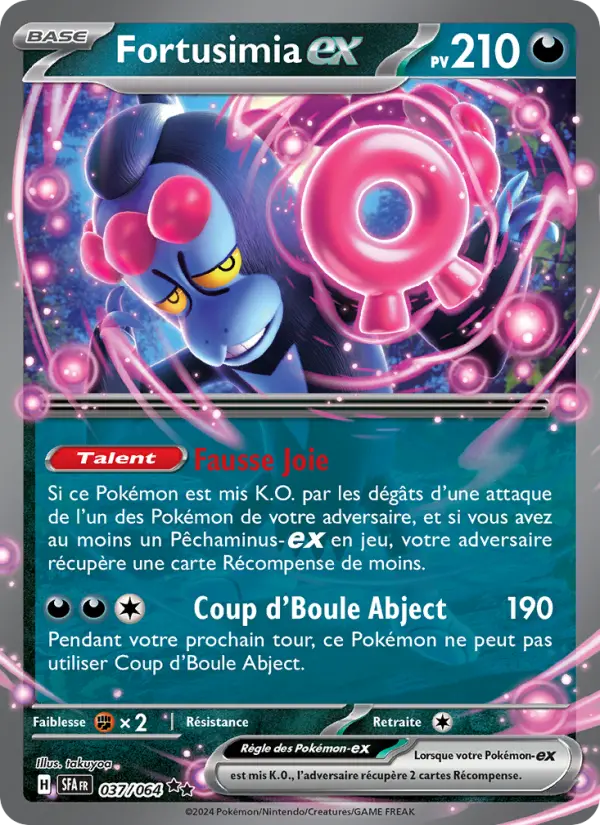 Carte Pokémon Fortusimia-ex #037 — Fable Nébuleuse