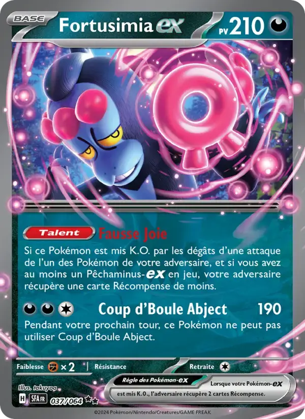 Carte Pokémon Fortusimia-ex #037 — Fable Nébuleuse