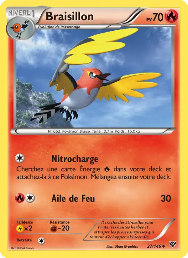 Carte Pokémon Braisillon #27 — XY