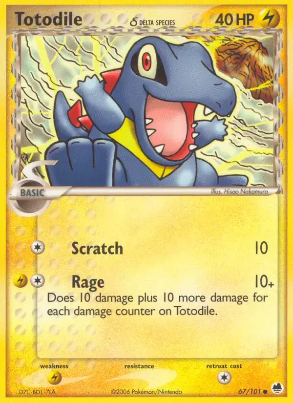Totodile δ #067 — Dragon Frontiers