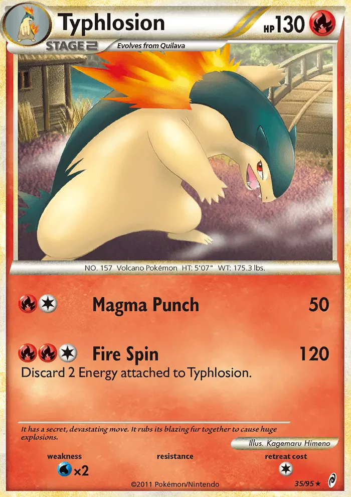 Carte Pokémon Typhlosion #35 — L'Appel des Légendes