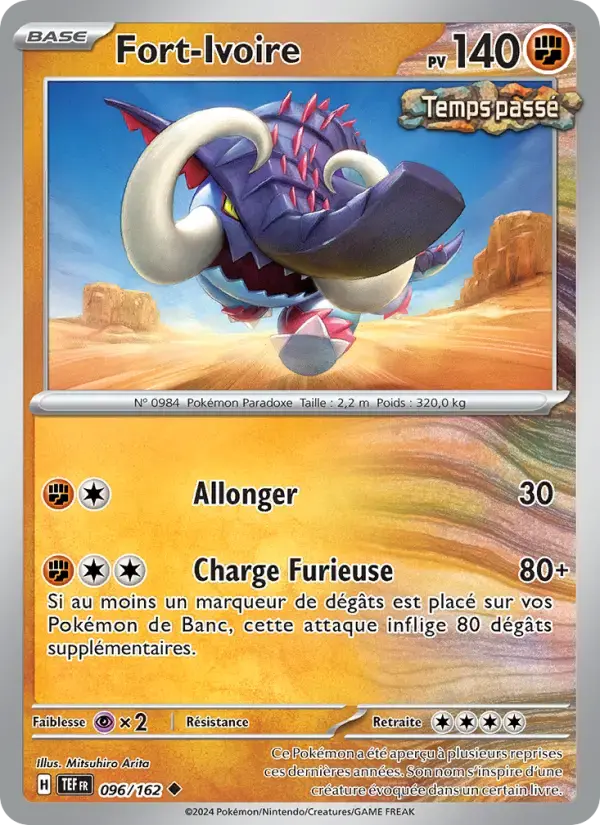 Carte Pokémon Fort-Ivoire #096 — Forces Temporelles