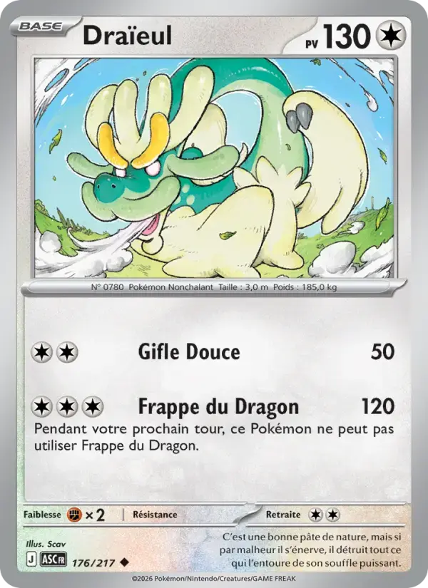Carte Pokémon Draïeul #176 — Héros Transcendants