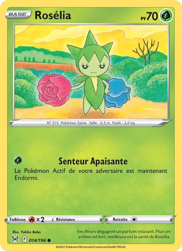 Carte Pokémon Rosélia #014 — Origine Perdue