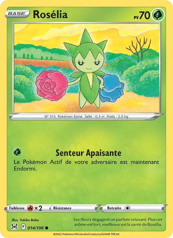 Carte Pokémon Rosélia #014 — Origine Perdue