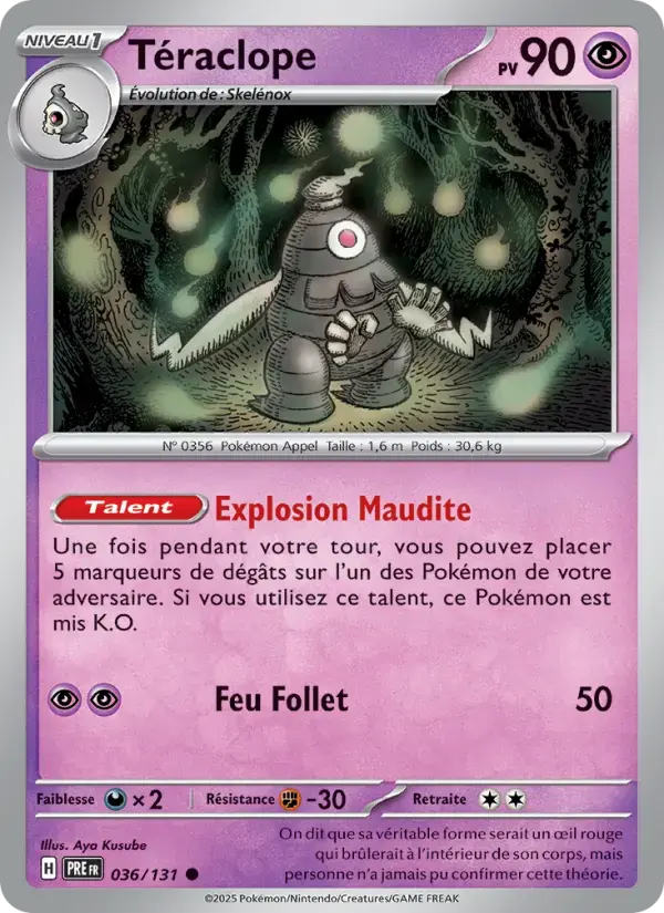Carte Pokémon Téraclope #036 — Évolutions Prismatiques