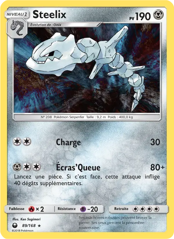 Carte Pokémon Steelix #89 — Tempête Céleste