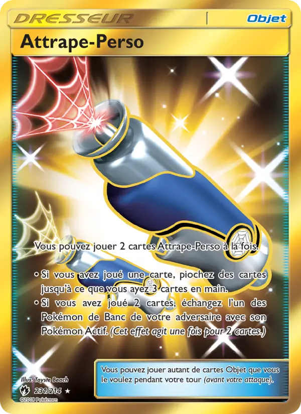 Carte Pokémon Attrape-Perso #231 — Tonnerre Perdu