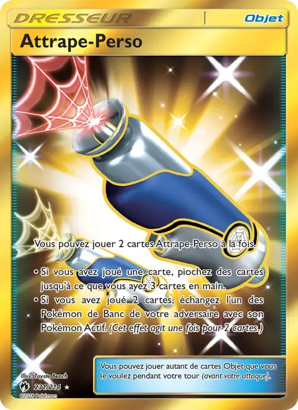 Carte Pokémon Attrape-Perso #231 — Tonnerre Perdu
