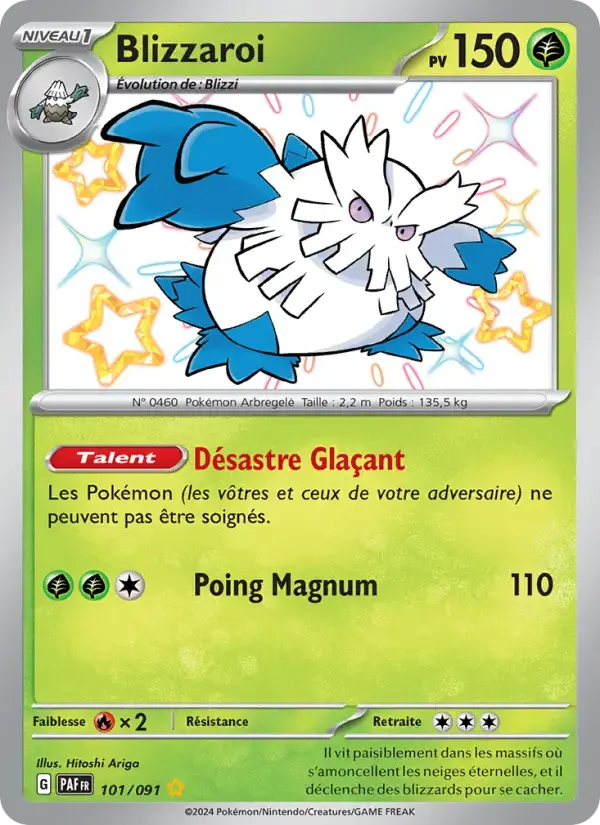 Carte Pokémon Blizzaroi #101 — Destinées de Paldea