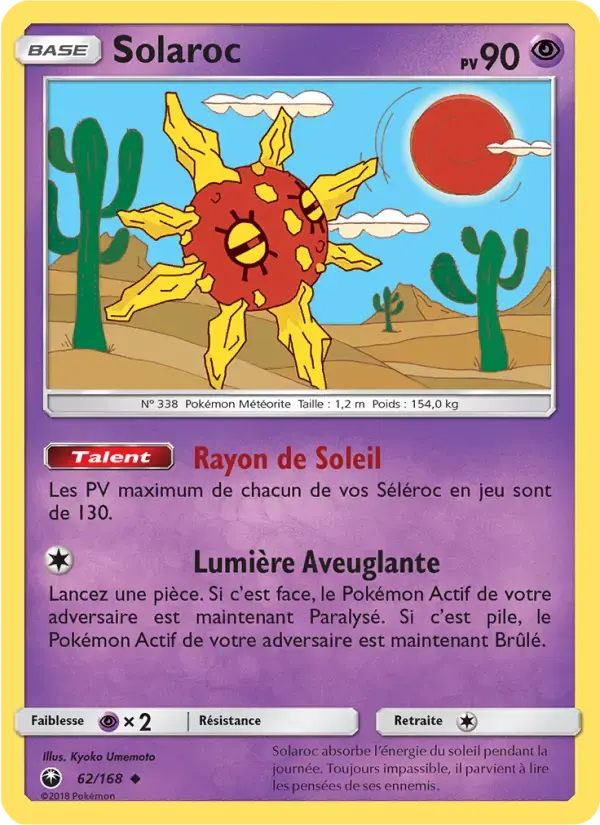 Carte Pokémon Solaroc #62 — Tempête Céleste