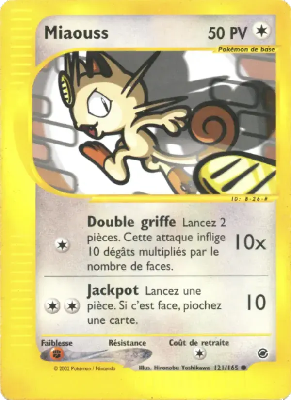 Carte Pokémon Miaouss #121 — Expédition