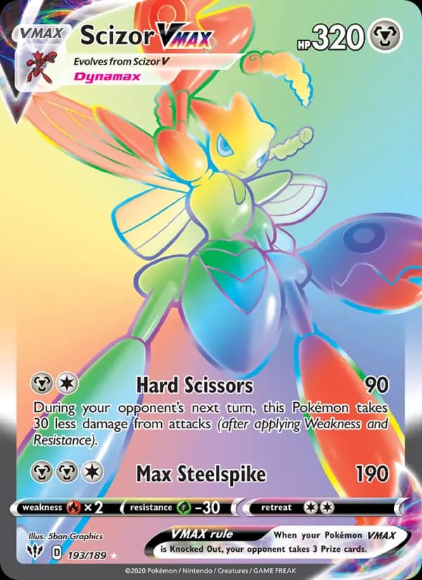 Scizor VMAX #193 — Darkness Ablaze