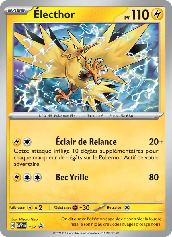 Carte Pokémon Électhor #157 — Promos Écarlate et Violet