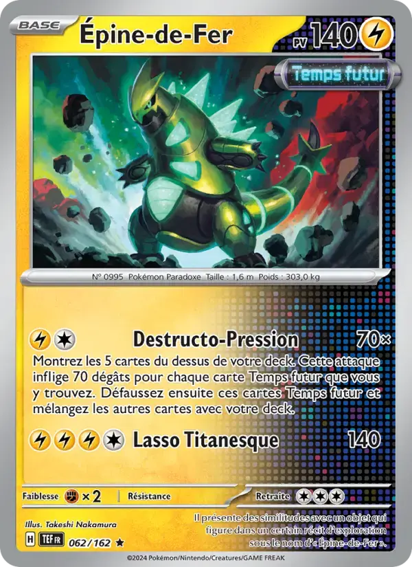 Carte Pokémon Épine-de-Fer #062 — Forces Temporelles