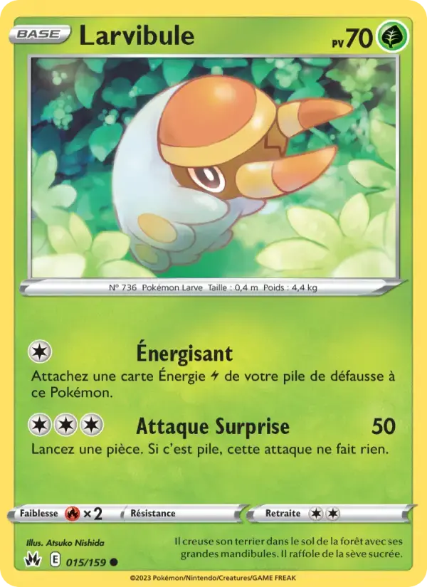 Carte Pokémon Larvibule #015 — Zénith Suprême
