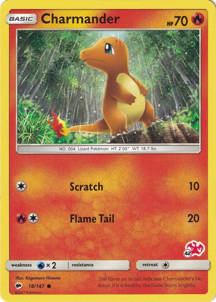 Charmander #018 Stamp V3 — Burning Shadows
