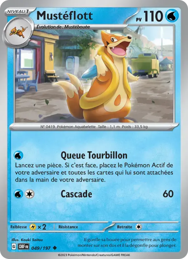 Carte Pokémon Mustéflott #049 — Flammes Obsidiennes