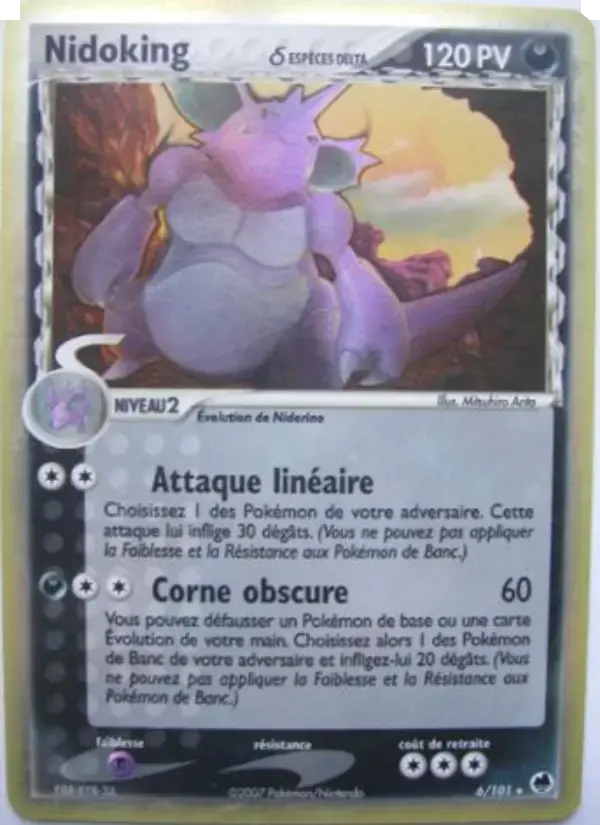 Carte Pokémon Nidoking δ #006 — Île des Dragons
