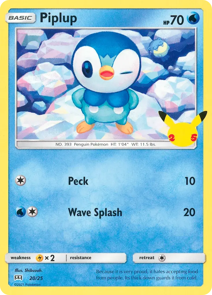 Carte Pokémon Tiplouf #20 — 2021 Promo McDonald's