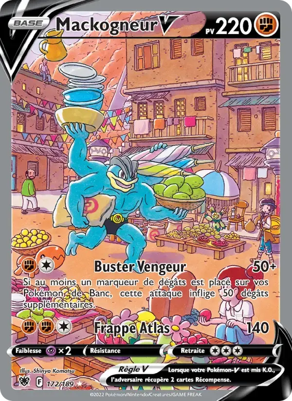 Carte Pokémon Mackogneur V #172 — Astres Radieux