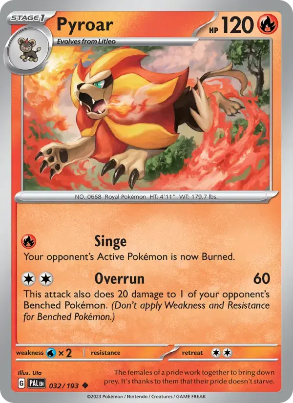 Pyroar #032 — Paldea Evolved