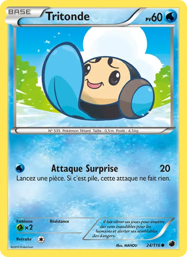 Carte Pokémon Tritonde #24 — Glaciation Plasma