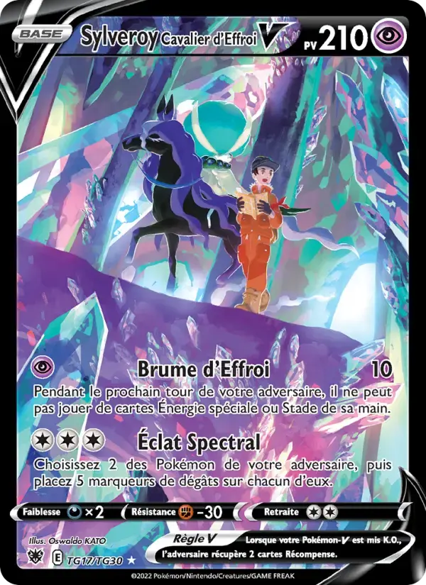 Carte Pokémon Sylveroy Cavalier d'Effroi V #TG17 — Astres Radieux