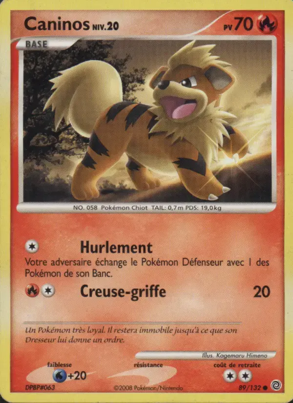 Carte Pokémon Caninos #89 — Merveilles Secrètes