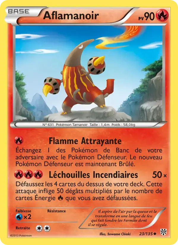Carte Pokémon Aflamanoir #23 — Tempête Plasma
