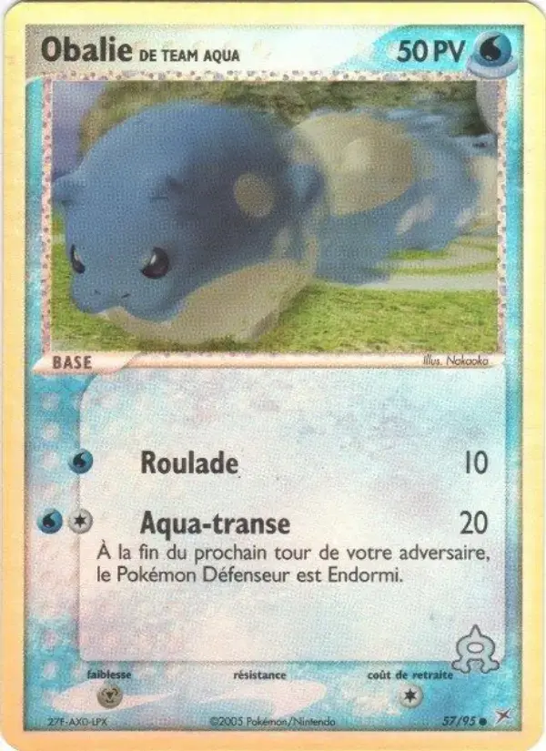 Carte Pokémon Obalie de Team Aqua #57 — Team Magma vs Team Aqua