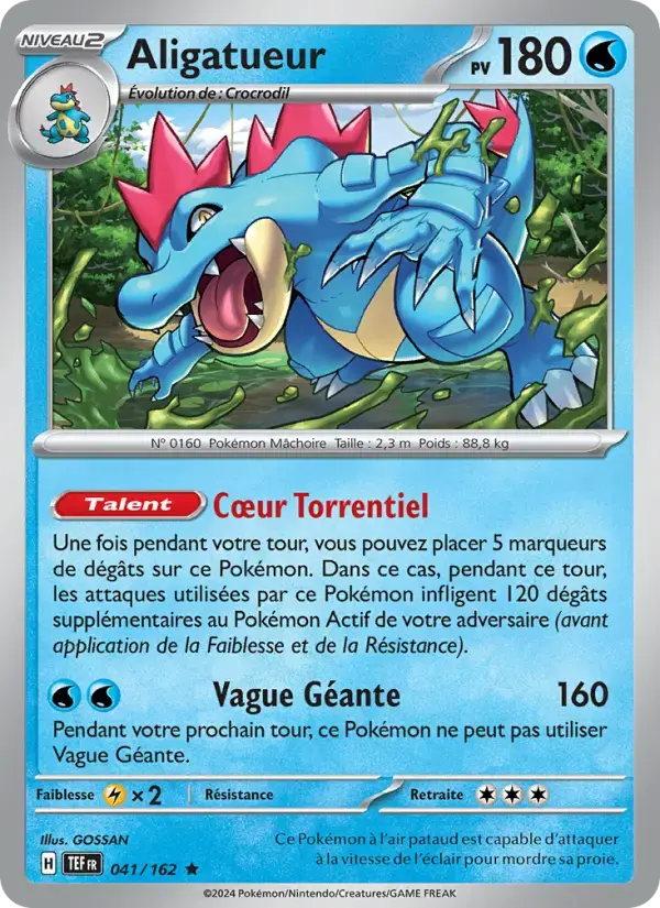Carte Pokémon Aligatueur #041 — Forces Temporelles