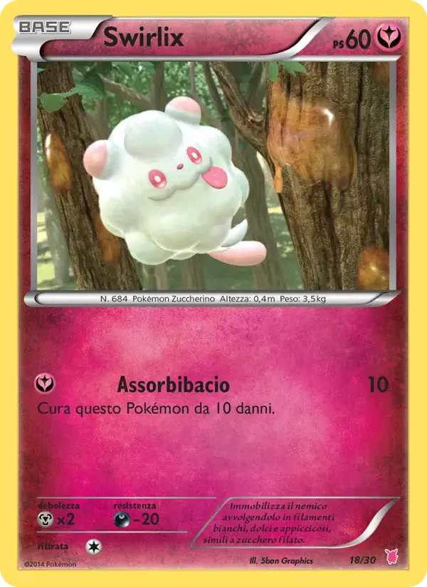 Carte Pokémon Swirlix #18 — Kit du Dresseur XY (Grodoudou)