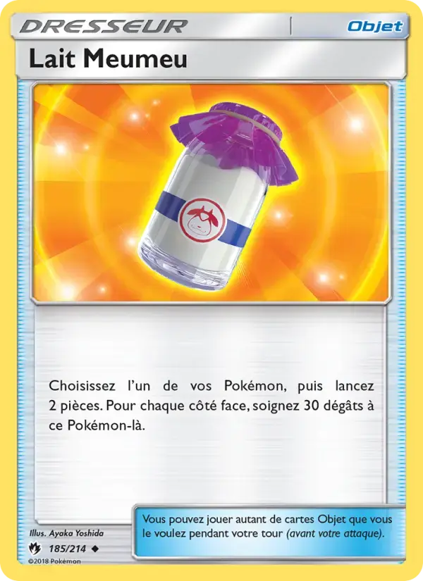 Carte Pokémon Lait Meumeu #185 — Tonnerre Perdu